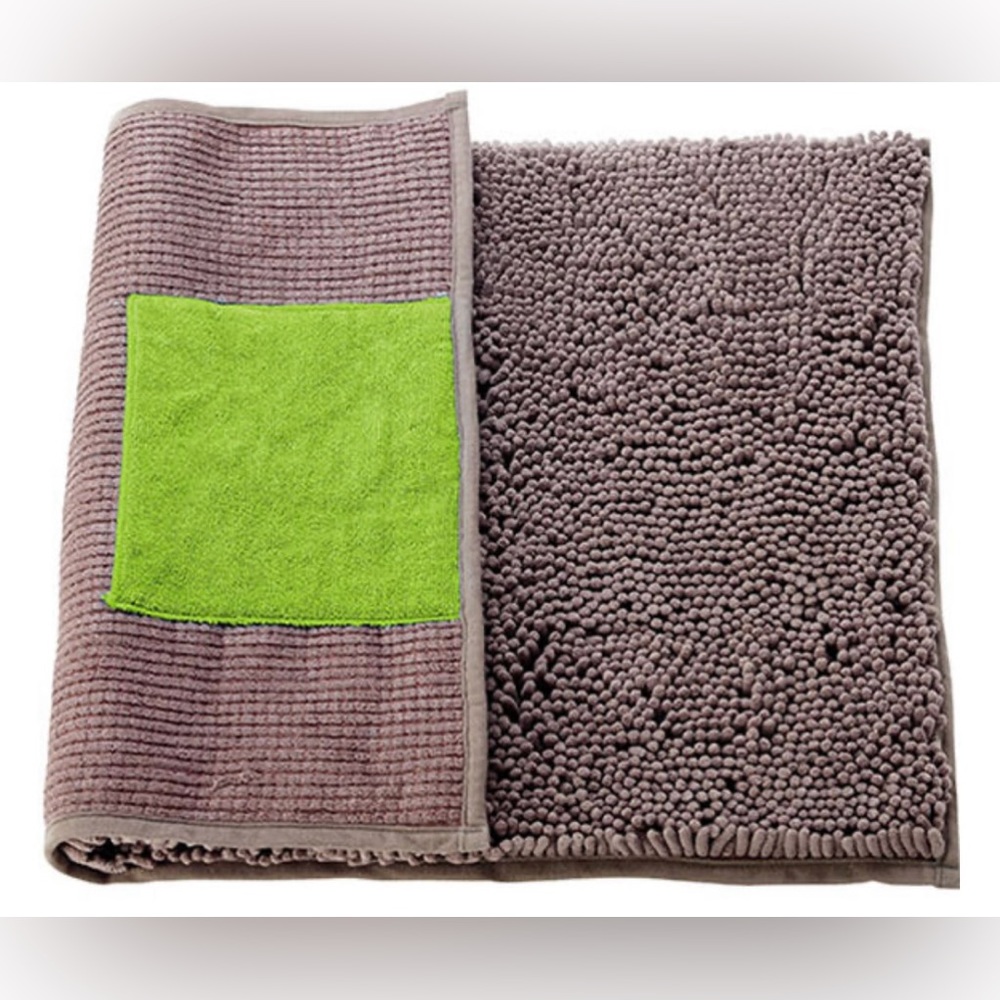 DRYDOG DUAL MAT 2-in-1 Bath Mat & Towel - for cats and small dogs